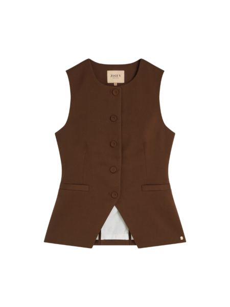 Josh V Josh V Kiro Gilet - Dark Brown