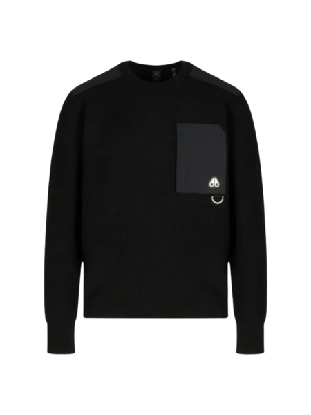 Moose Knuckles Men Elowan Crewneck - Black Moose Knuckles Moose Knuckles Men Elowan Crewneck - Black