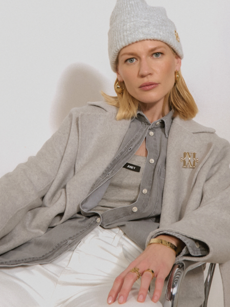 Josh V Josh V Harper Jacket - Light Grey Melange