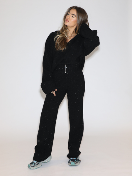 Reinders Giorgia Hoodie Sequins - True Black Reinders Reinders Giorgia Hoodie Sequins - True Black