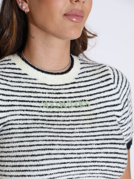 Reinders Selena Stripes Top - True Black Reinders Reinders Selena Stripes Top - True Black