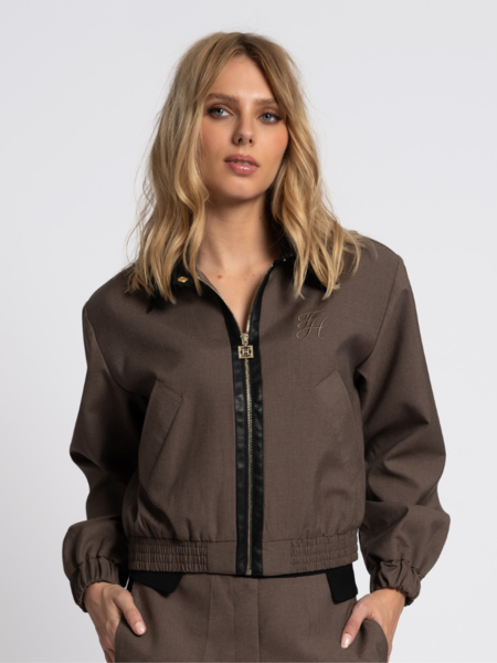Fifth House Fifth House Jaz Bomber Jacket - Chocolate Martini