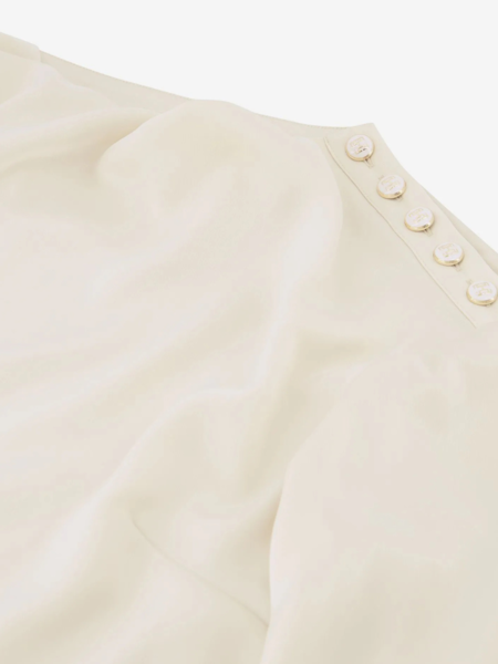 Fifth House Fifth House Joline High Collar Blouse - Cream