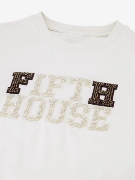 Fifth House Fifth House July T-Shirt - White/Gold
