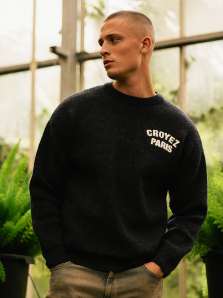 Croyez Paris Knit Sweater - Black Croyez Croyez Paris Knit Sweater - Black