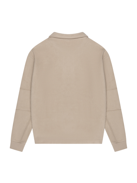 Croyez Croyez Fleece Polo Sweater - Sand