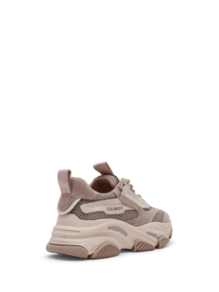Steve Madden Girls Jpossession Sneaker - Taupe/Grey Suede Steve Madden Steve Madden Girls Jpossession Sneaker - Taupe/Grey Suede