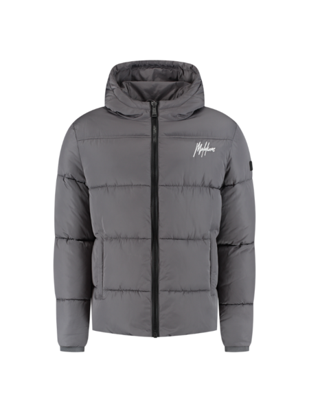 Malelions Sport Ace Puffer Jacket - Charcoal