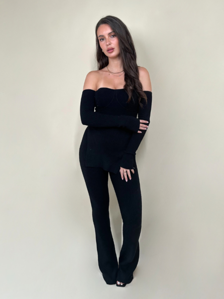 Reinders Reinders Melia Top Long Sleeves - True Black