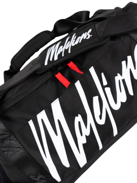 Malelions Malelions Sport Signature Duffle Bag - Black/White