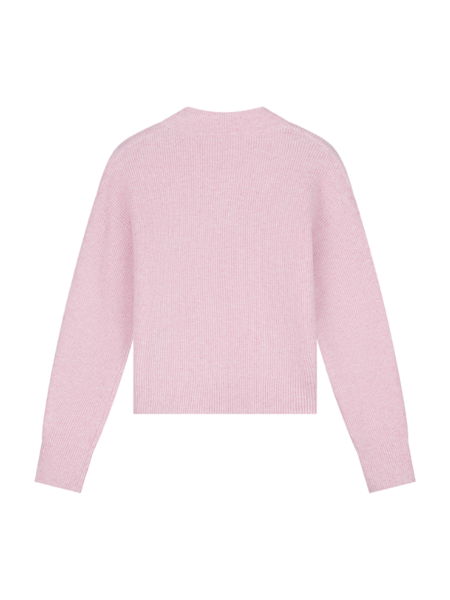 Malelions Malelions Women Embroidered Knit Sweater - Light Pink