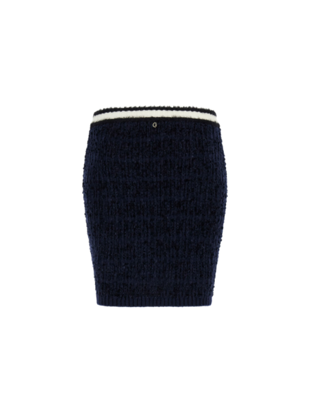Guess Guess Aomori Tape Yarn Skirt - Suiting Blue Multi