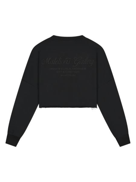 Malelions Malelions Women Cropped Gallery Sweater - Black