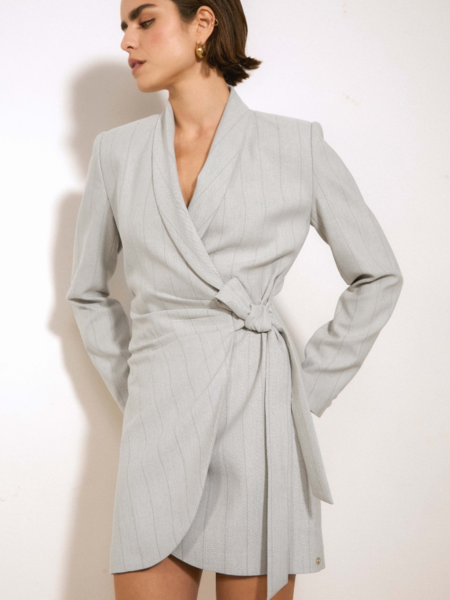 Josh V Josh V Bonita Dress - Light Grey Melange