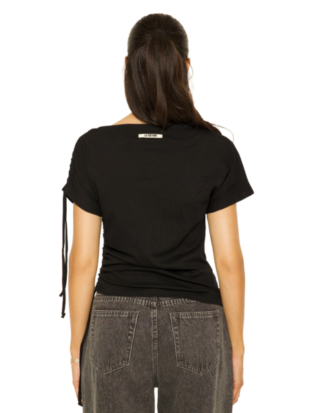 La Sisters La Sisters Off-Shoulder String Top - Black