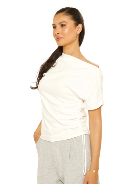 La Sisters Off-Shoulder String Top - Off White La Sisters La Sisters Off-Shoulder String Top - Off White