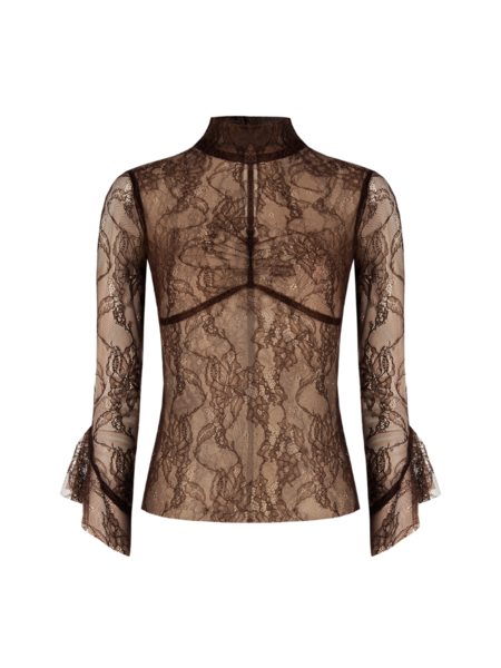 Rinascimento Cose Lupetto Top- Cioccolato