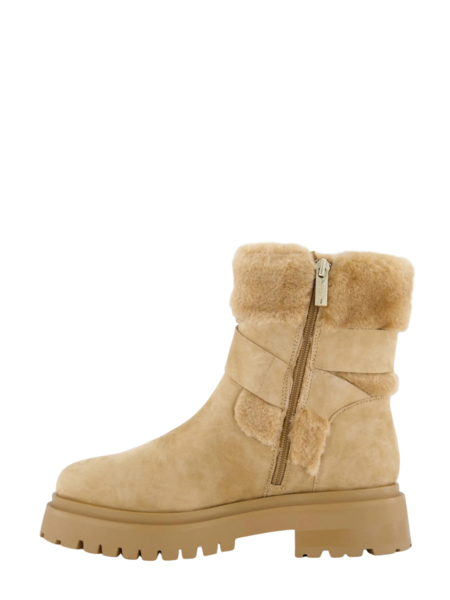 Steve Madden Lodge Bootie - Tan Suede Steve Madden Steve Madden Lodge Bootie - Tan Suede