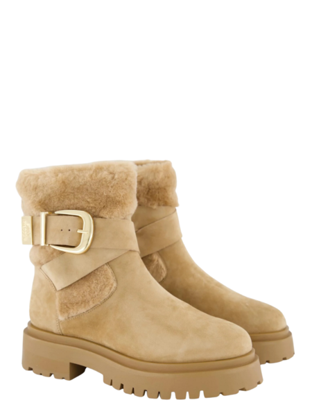 Steve Madden Lodge Bootie - Tan Suede Steve Madden Steve Madden Lodge Bootie - Tan Suede