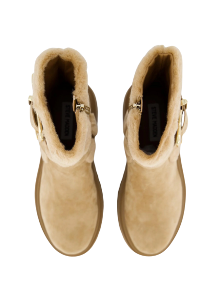 Steve Madden Lodge Bootie - Tan Suede Steve Madden Steve Madden Lodge Bootie - Tan Suede