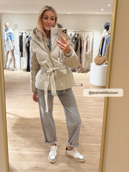 Josh V Gracia Puffer Coat - Light Beige Josh V Josh V Gracia Puffer Coat - Light Beige