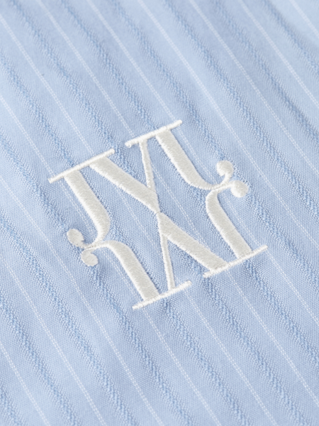 Josh V Hedy Blouse - Powder Blue/Light Ecru Josh V Josh V Hedy Blouse - Powder Blue/Light Ecru