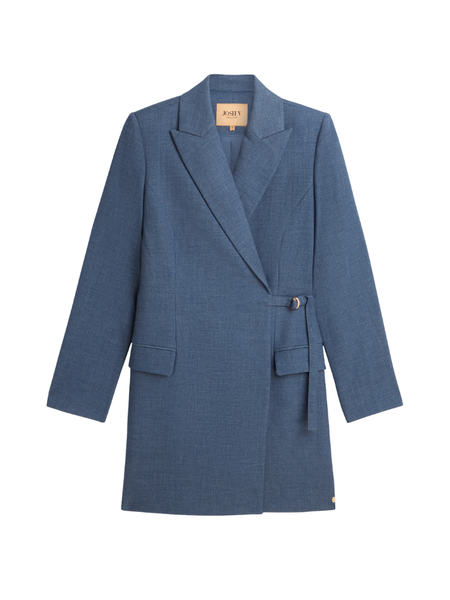 Josh V Josh V Fayollah Blazer Dress - Blue Chambray Josh V Fayollah Blazer Dress - Blue Chambray