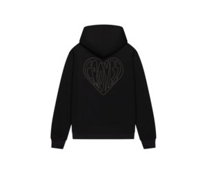 Croyez Stitched Heart Hoodie - Black - Eddy's Eindhoven