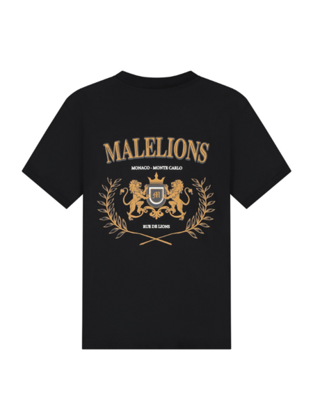Malelions Monaco T-Shirt - Black Malelions Malelions Monaco T-Shirt - Black