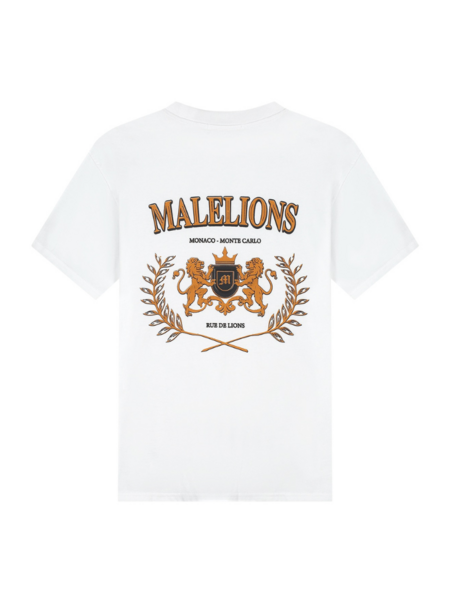 Malelions Monaco T-Shirt - White Malelions Malelions Monaco T-Shirt - White