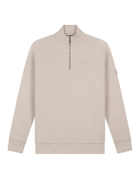Malelions Turtle Half Zip Sweater - Sand Malelions Malelions Turtle Half Zip Sweater - Sand