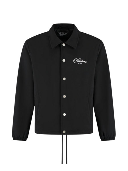 Malelions Handwritten Coach Jacket - Black