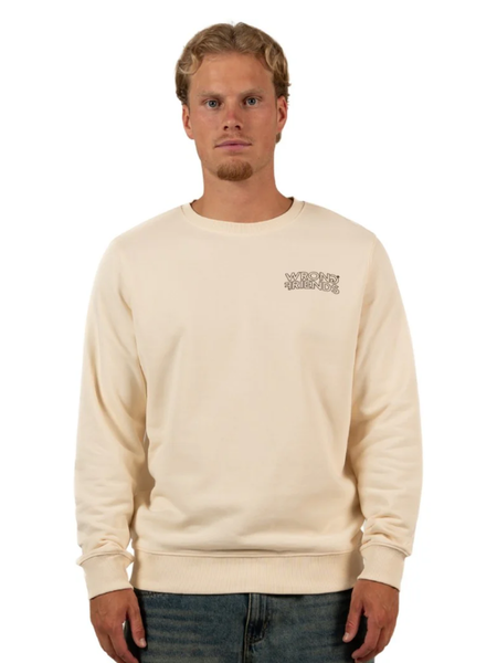 Wrong Friends Walden Sweater - Beige Wrong Friends Wrong Friends Walden Sweater - Beige
