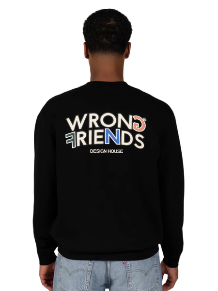 Wrong Friends Wrong Friends Brooks Sweater - Black Wrong Friends Brooks Sweater - Black
