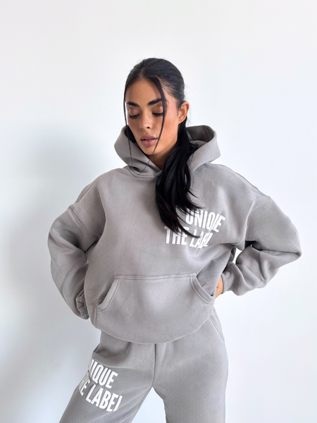 Unique The Label Elyana Hoodie - Pebble Unique The Label Unique The Label Elyana Hoodie - Pebble