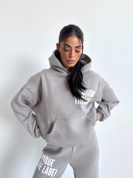 Unique The Label Elyana Hoodie - Pebble Unique The Label Unique The Label Elyana Hoodie - Pebble