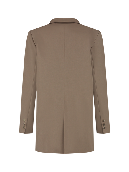 Malelions Malelions Women Gallery Oversized Blazer - Taupe