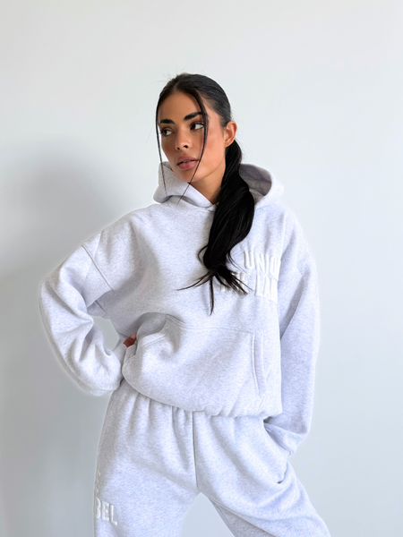 Unique The Label Elyana Hoodie - Light Grey Melange Unique The Label Unique The Label Elyana Hoodie - Light Grey Melange