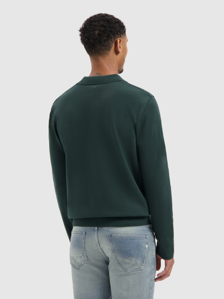 Pure Path Pure Path Regular fit Structure Polo Knitwear - Dark Green