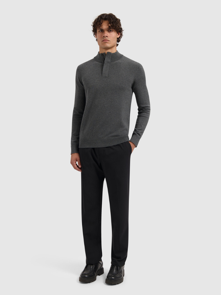 Pure Path Pure Path Regular fit Half Zip Knitwear - Antra Melange