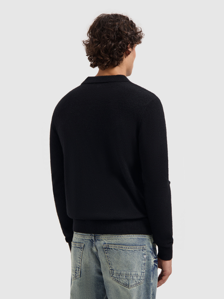 Pure Path Pure Path Regular fit Half Zip Knitwear - Black