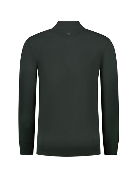 Pure Path Pure Path Regular fit Half Zip Knitwear - Dark Green