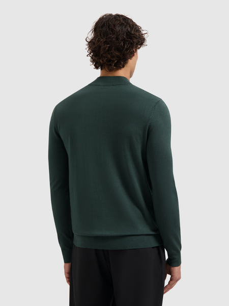 Pure Path Pure Path Regular fit Half Zip Knitwear - Dark Green