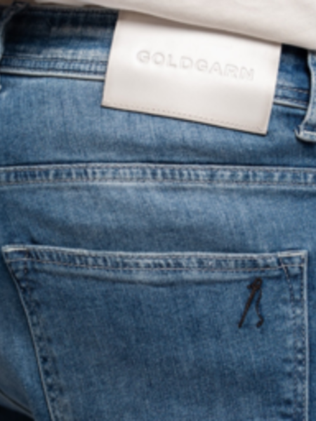 Goldgarn GoldGarn U2 | Tapered Fit Jeans - Mid Blue L34