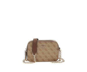 GUESS Sac à épaule Bandoulière Noelle II Crossbody Camera Bag Latte Logo / Brown