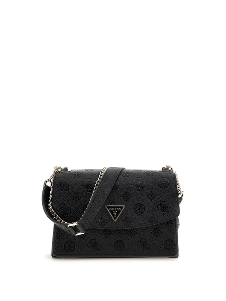 Guess Guess Cresidia II Crossbody FLap Bag - Black Logo Guess Cresidia II Crossbody FLap Bag - Black Logo