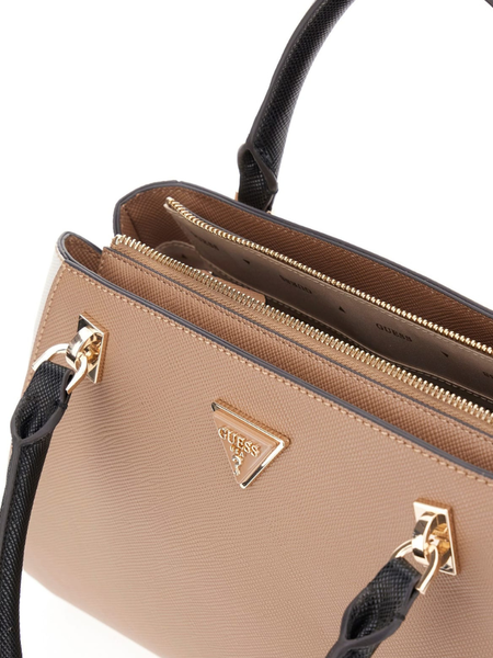 Guess Noelle II Luxury Satchel - Tan Multi Guess Guess Noelle II Luxury Satchel - Tan Multi