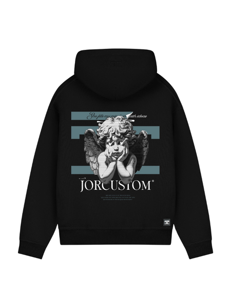 JorCustom JorCustom Angel 2.0 Fleece Oversized Hoodie - Black JorCustom Angel 2.0 Fleece Oversized Hoodie - Black