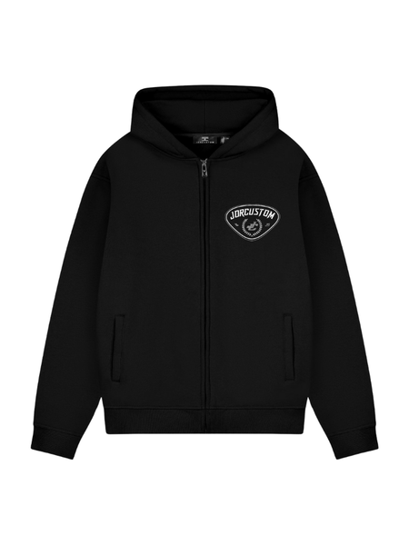 JorCustom JorCustom Race Again Fleece Zipped Hoodie - Black