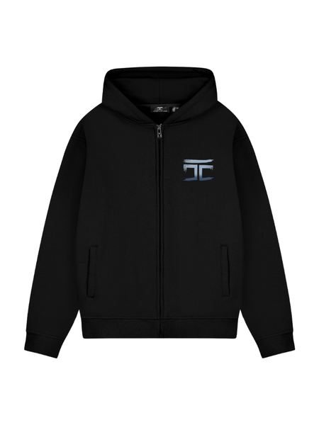 JorCustom JorCustom Graffiti Fleece Zipped Hoodie - Black